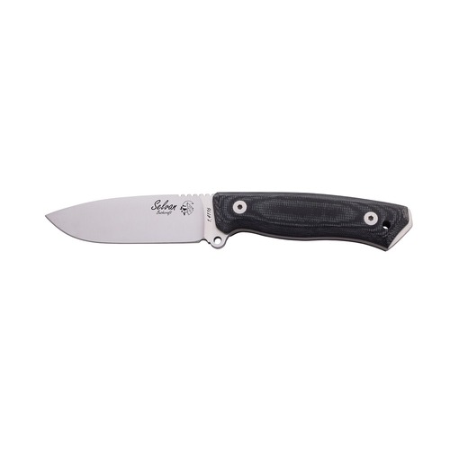 J & V Adventure 1411-Trf1-Am Selvan Flat Grind Micarta Fixed Blade Knife