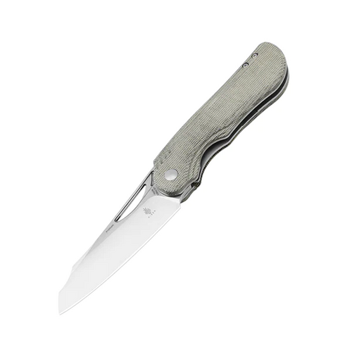 Kizer Kv3542.2C1 Kobold 2.0 Front Flipper Folding Knife, Green Micarta