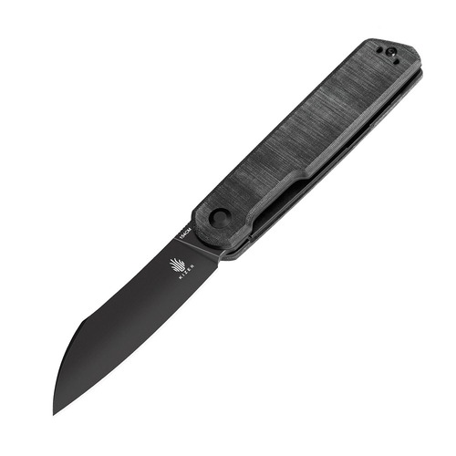 Kizer Kv3580C2 Klipper Folding Knife, Black Micarta