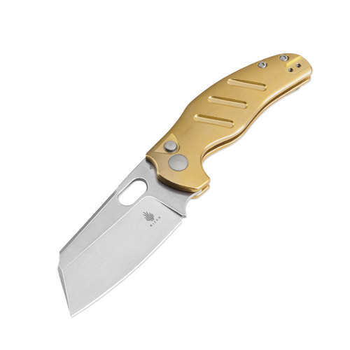 Kizer KV4488BC2 C01C Folding Knife, Brass, New 2024