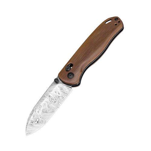Kizer Ki3619L1 Drop Bear Folding Knife, Ltd Edition Damasteel Westinghouse Micarta