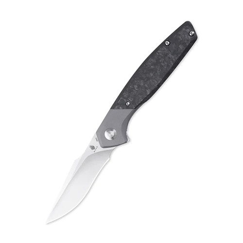 Kizer Ki4572A1Manganas Grazioso Frame Lock Knife, Black Ti & Cf