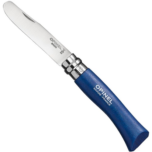 Opinel My First Opinel No 7 Blue Stainless Steel Folding Knife