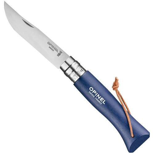 Opinel No 8 Trekking Stainless Steel Folding Knife -Deep Blue