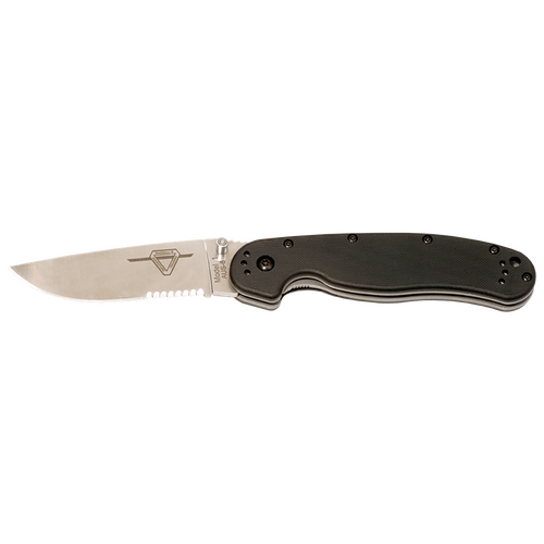 ONTARIO KNIFE CO. 8849 RAT MODEL 1 SS Serrated Folding Knife 