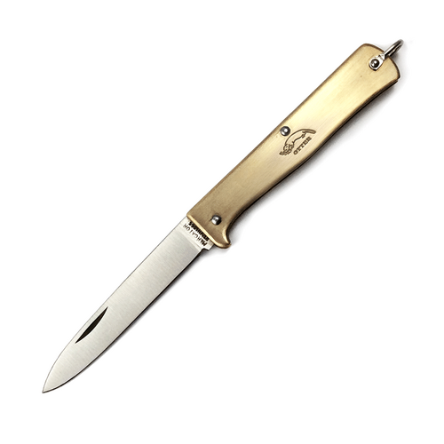 Otter-Messer 10-701Rgr Mercator Small Brass, Stainless Steel Folding Knife