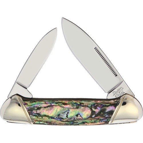 Queen Cutlery Canoe Abalone Folding Knife