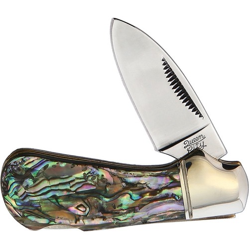 Queen Cutlery Cub Lockback Abalone Folding Knife