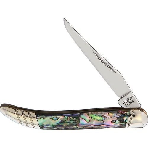 Queen Cutlery Toothpick Abalone Folding Knife