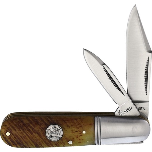 Queen Cutlery Barlow Sawcut Bone Folding Knife