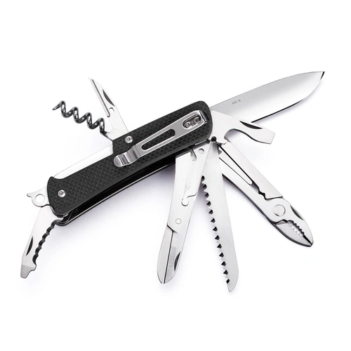 RUIKE M51-B Multifunction Folding Knife, Black