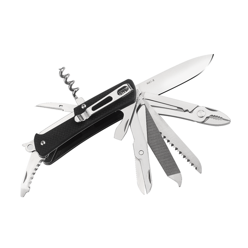 RUIKE M61-B Multifunction Folding Knife, Black