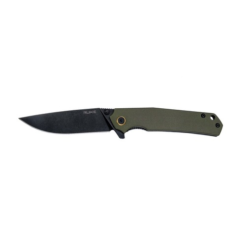 RUIKE KNIVES P801-G  Flipper Folding Knife, OD Green G10 + Stainless