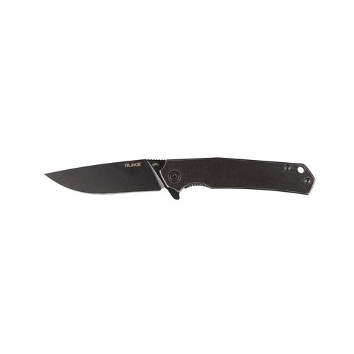 Ruike Knives P801-Sb Black Stonewash Flipper Folding Knife