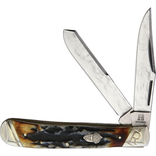 ROUGH RYDER Trapper Cinnamon Stag Folding Knife