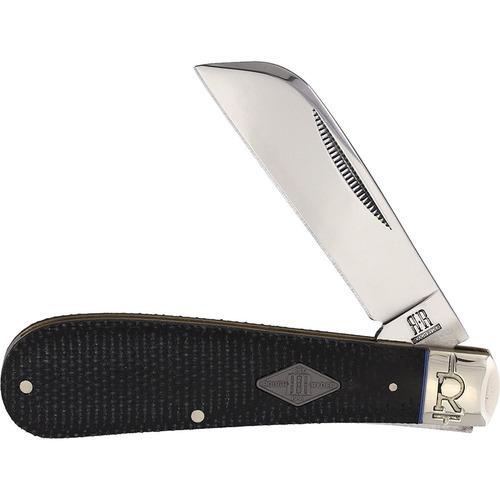 ROUGH RYDER Hawkbill Black Micarta Classic Carbon Folding Knife