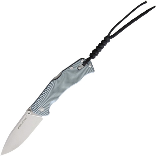 REAL STEEL KNIVES 7794 H7 SE, Grey Aluminium Folding Knife - Authorised Aust. Retailer