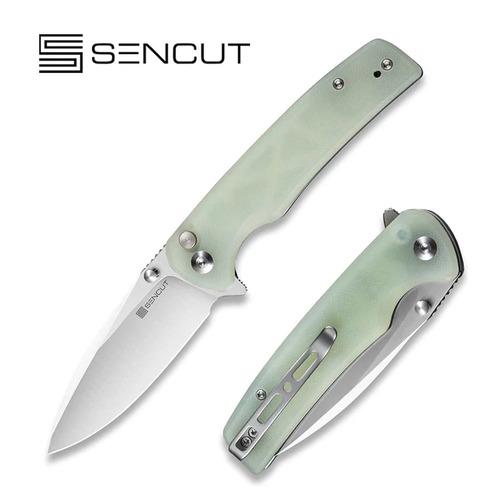 Sencut S21007-4 Sachse Folding Knife, Natural Micarta