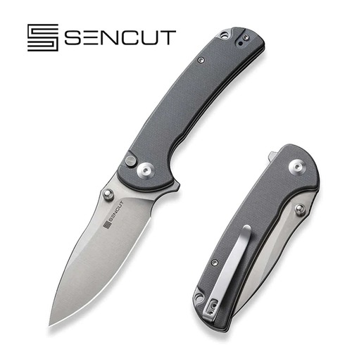 SENCUT S23032-2 Pulsewave Folding Knife, Gray G10