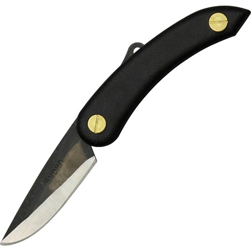Svord Mini Peasant Knife - Folding Knife, Black Handles