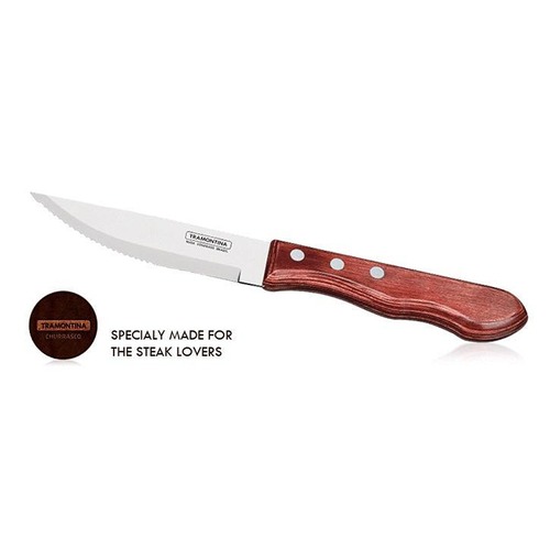 Tramontina  Jumbo Steak Knife - Red Polywood Handle