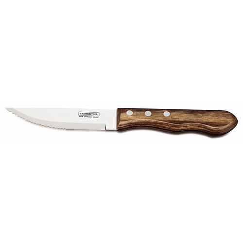 Tramontina  Jumbo Steak Knife - Brown Polywood Handle