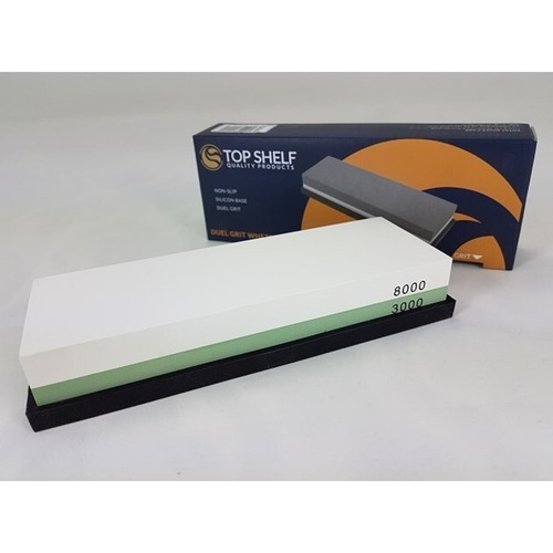 TOP SHELF H1013 WATERSTONE COMBINATION SHARPENING STONE 3000/8000 GRIT