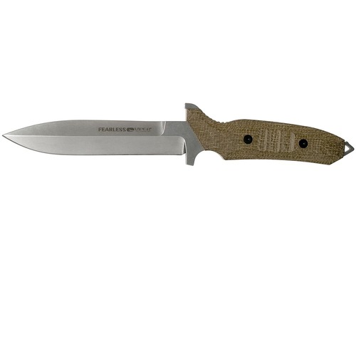 Viper Vt4018Cg Fearless - Green Canvas Micarta Fixed Blade Knife