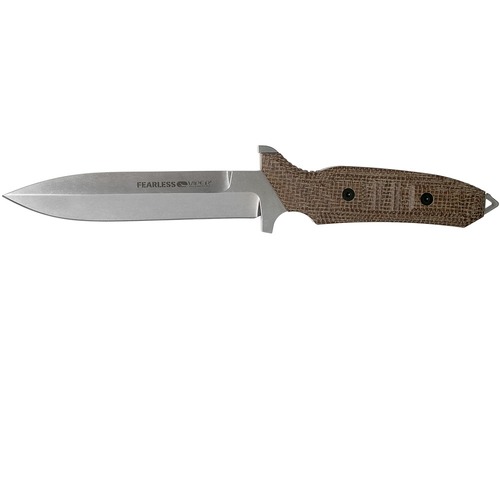 Viper Vt4018Cm Fearless - Brown Canvas Micarta Fixed Blade Knife