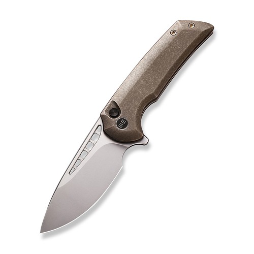 We Knife We054Bl-4 Mini Malice Button Lock Folding Knife, Bronze