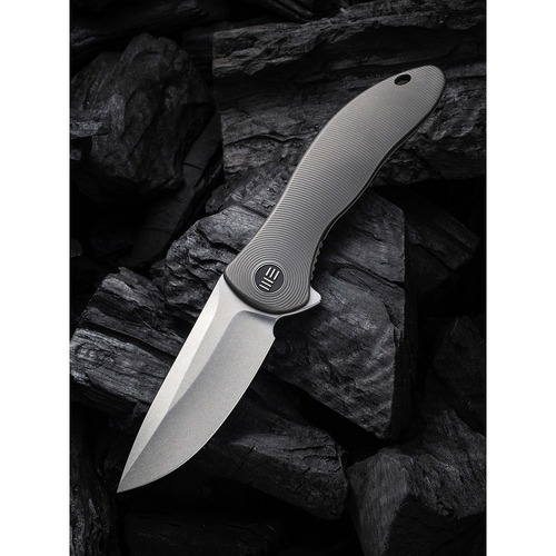 We Knife We18046D-1  Synergy2V2 Folding Knife, Titanium Flipper