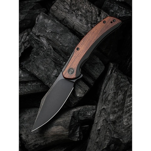 We Knife We19022F-3  Snick Folding Knife, Cuiboutia Wood Inlay