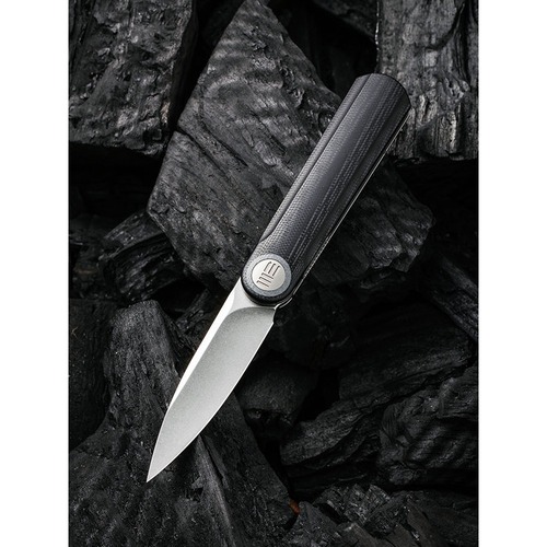 We Knife We19074A-B  Eidolon Folding Knife, Black G10  