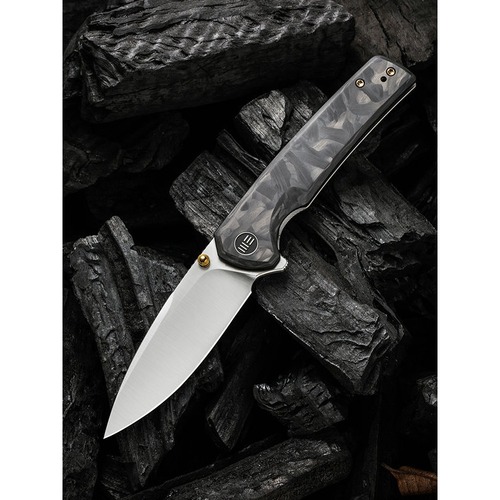 We Knife We21014D-1  Subjugator Folding Knife, Marble Cf & Ti