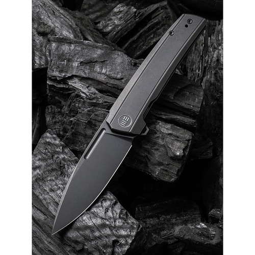 We Knife We21021B-2  Speedster Folding Knife, Black Ti