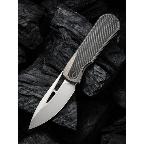 We Knife We21033-4  Baloo Folding Knife, Flipper, Ti + Micarta